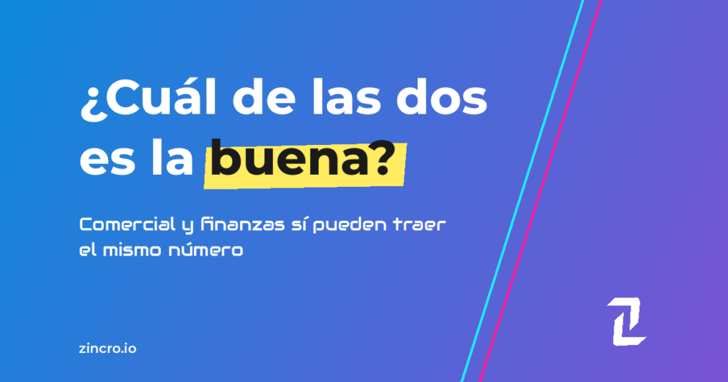 Comercial y finanzas sí pueden traer el mismo número